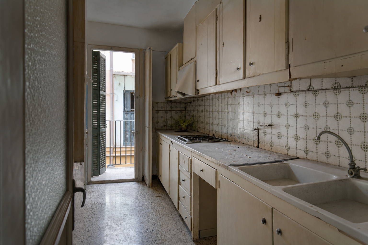 Cocina antigua antes de la reforma