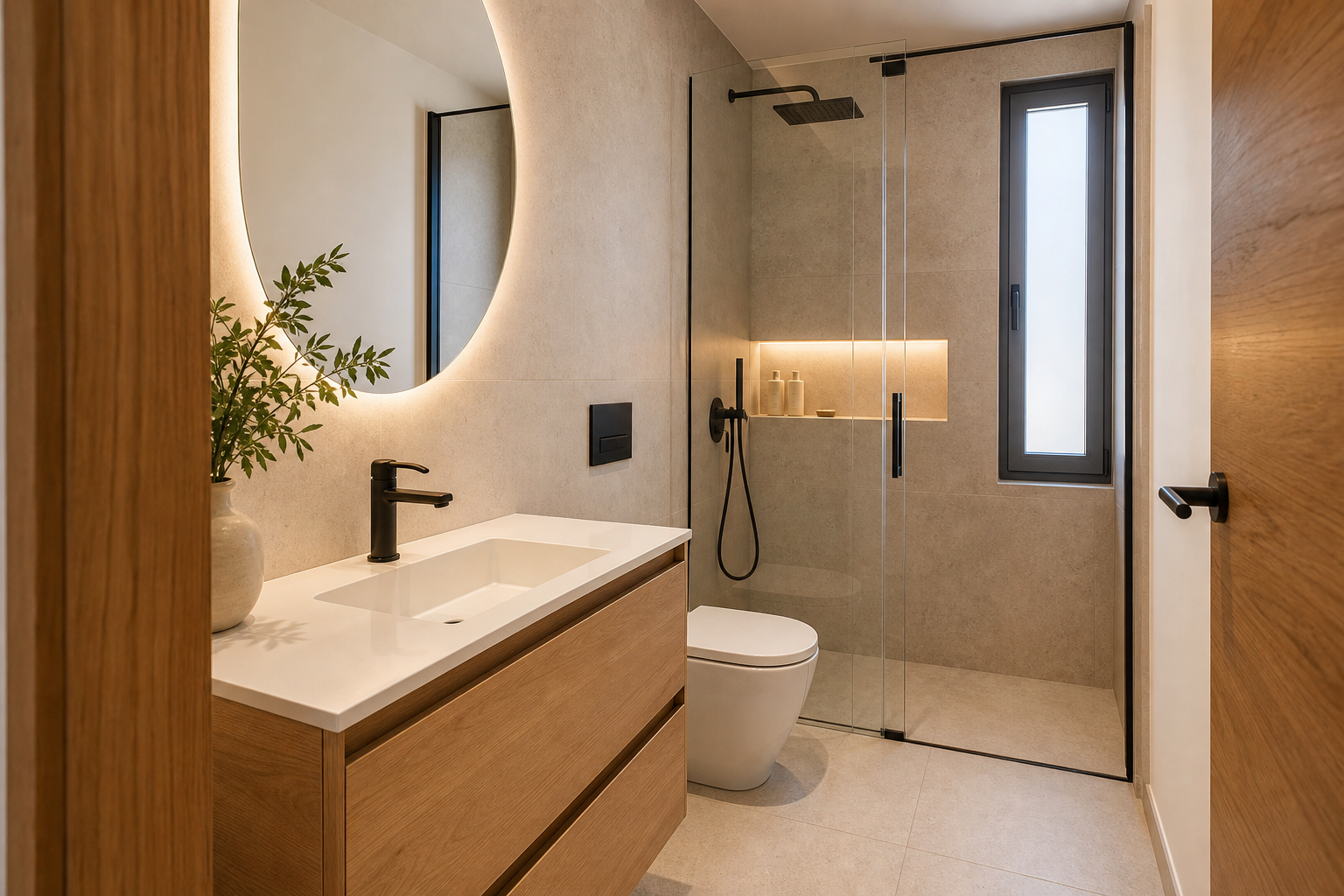 Baño moderno reformado por Logan Invest SL